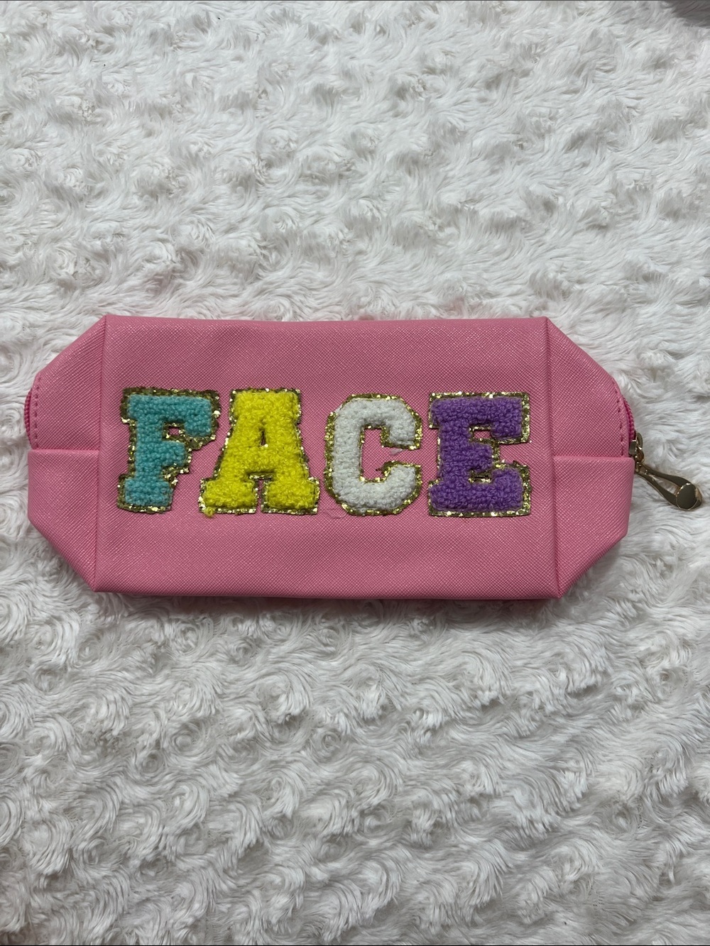 Pink makeup bag FACE